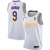 Lakers 9 Rajon Rondo White 2020-2021 City Edition Nike Swingman Jerseys Dyin,baseball caps,new era cap wholesale,wholesale hats